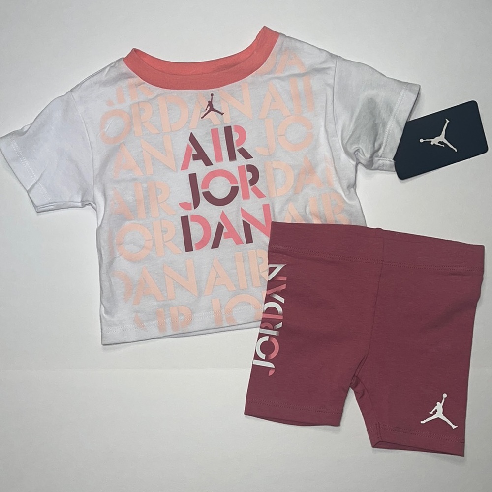 Jordan matching baby shirt set